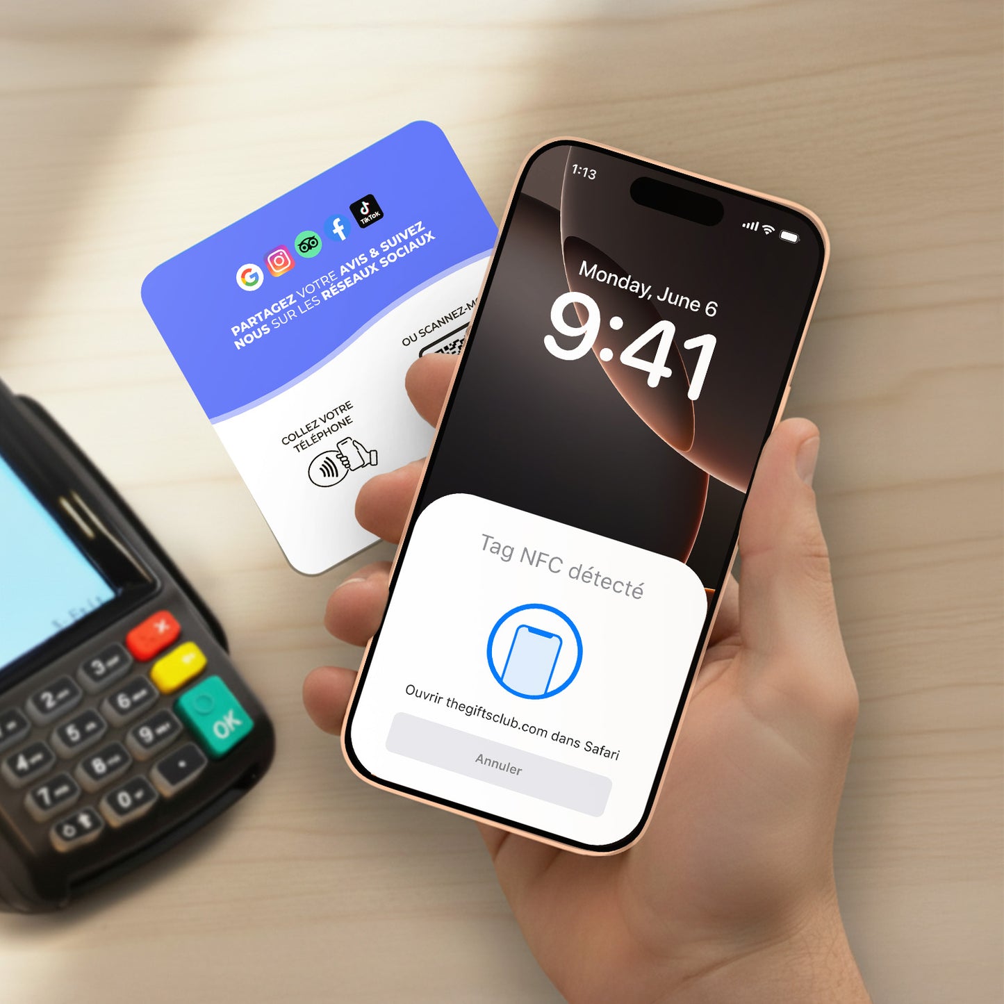 Plaque NFC Multi-Liens