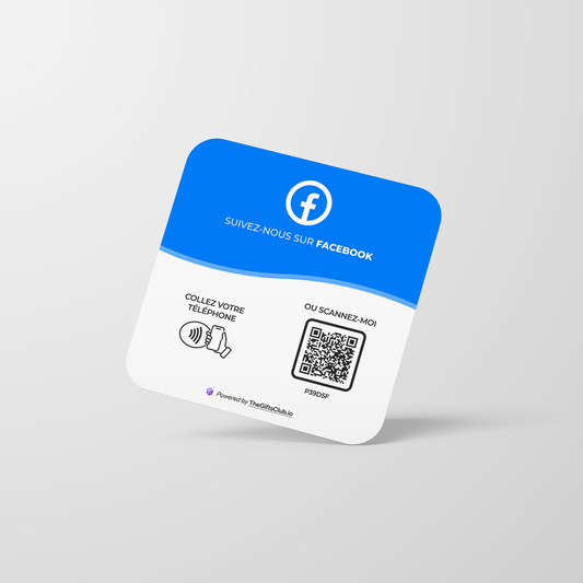Plaque NFC Facebook