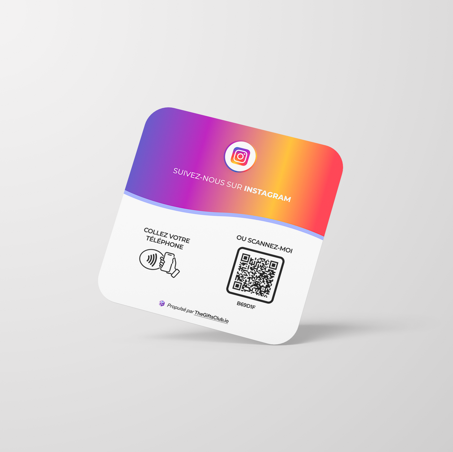 Plaque NFC Instagram