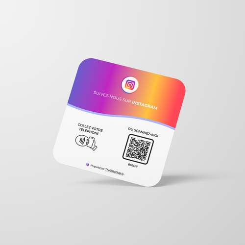 Plaque NFC Instagram