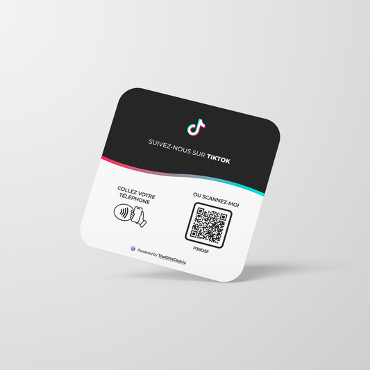 Plaque NFC TikTok