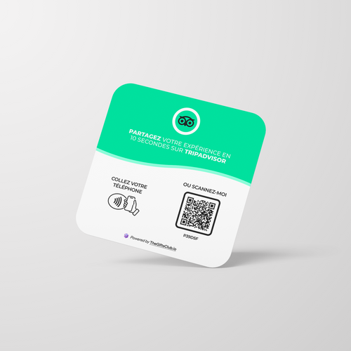 Plaque NFC TripAdvisor