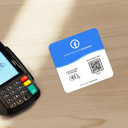 Plaque NFC Facebook