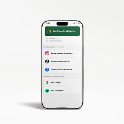 Plaque NFC Multi-Liens